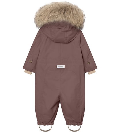 Mini A Ture Snowsuit - MatWisti Fleece/Fur - Chestnut Brown