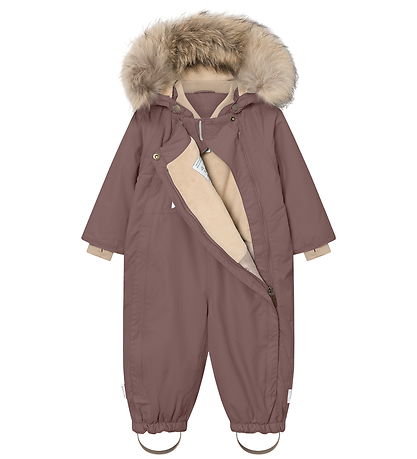 Mini A Ture Snowsuit - MatWisti Fleece/Fur - Chestnut Brown