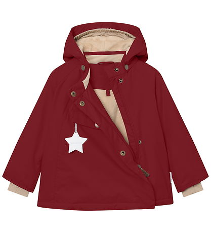 Veste d'Hiver Mini A Ture - MatWang Polaire - Merlot rouge