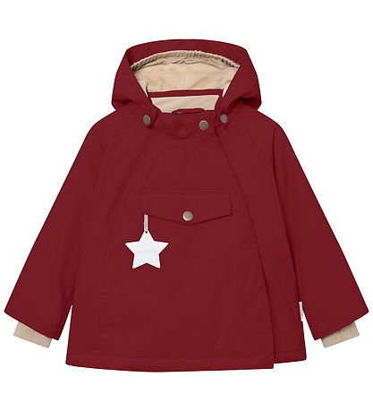 Veste d'Hiver Mini A Ture - MatWang Polaire - Merlot rouge