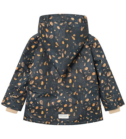 Mini A Ture Winter Coat - MatWang Fleece - Falling Leaves