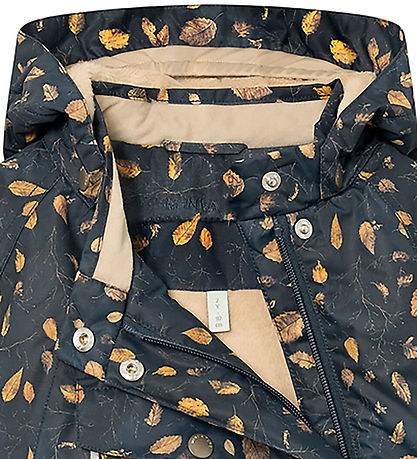 Mini A Ture Winter Coat - MatWang Fleece - Falling Leaves