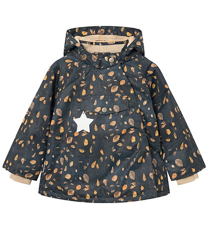 Mini A Ture Winter Coat - MatWang Fleece - Falling Leaves
