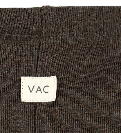 VACVAC Leggings - Scarlet - Rib - Dark Brown Melange