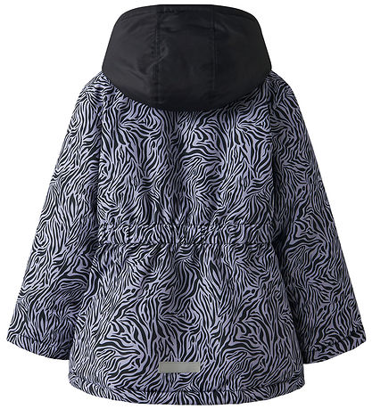 Name It Winter Coat - Noos - NkfMaxi - Black/ZEBRA