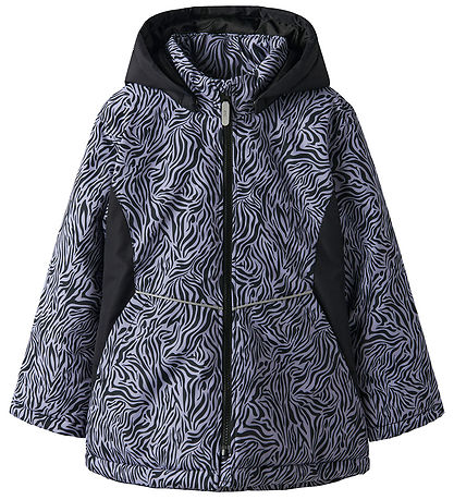 Name It Winter Coat - Noos - NkfMaxi - Black/ZEBRA