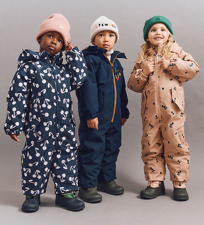 Liewood Snowsuit - PU - Maddy - Berry/Pale Tuscany/Embroidery