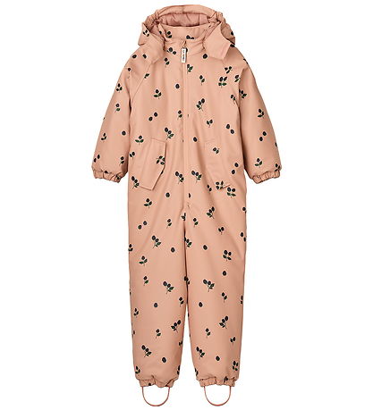 Liewood Snowsuit - PU - Maddy - Berry/Pale Tuscany/Embroidery
