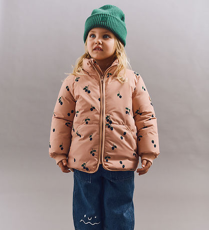 Liewood Down Jacket - Brantley - Berry/Pale Tuscany