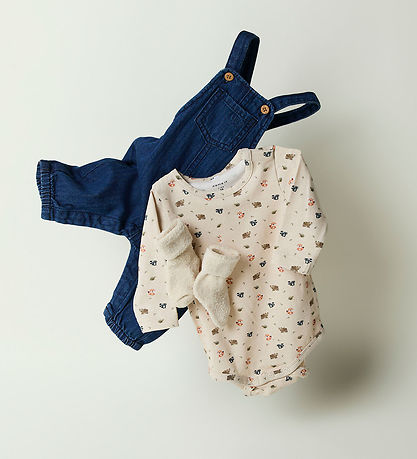 Name It Bodysuit l/s - NbmOforest - Peyote Melange