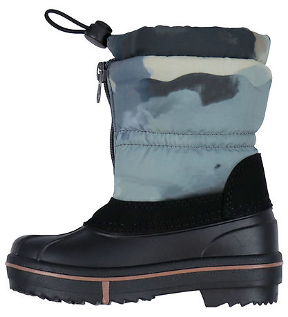 Color Kids Winter Boots - w. Wool - AOP - Stormy Weather