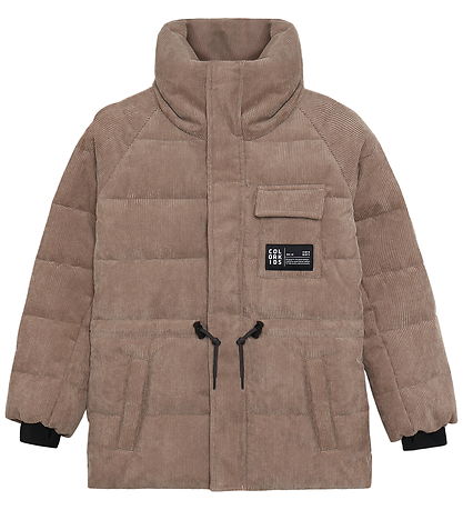 Color Kids Winter Coat - Corduroy - String - Fossil