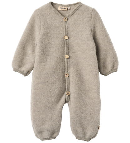 Grenouillère Wheat - Laine - Levi - Khaki mélange