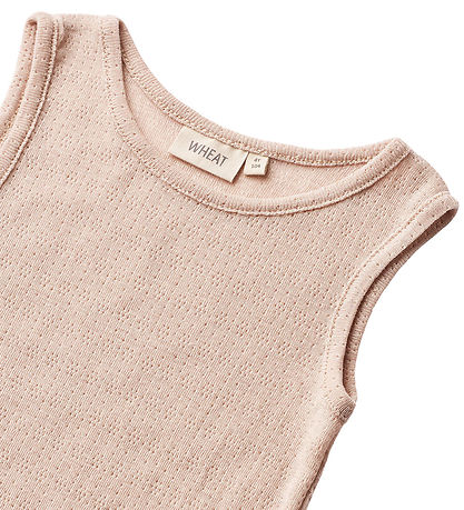 Wheat Undertrøye - Ull/Silke - Hullmønster - Iggy - Pale Lilac