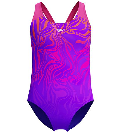 Speedo Swimsuit - Digital Placement Splashback - Blue/Purple