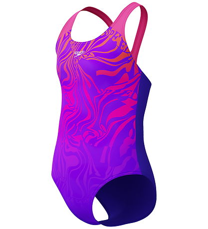 Speedo Swimsuit - Digital Placement Splashback - Blue/Purple
