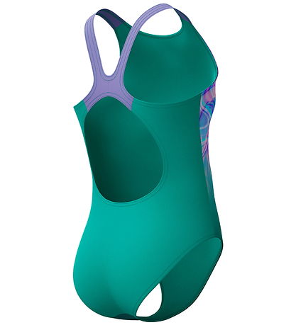 Speedo Badeanzug - Bedruckter Pulseback - Blue/Green