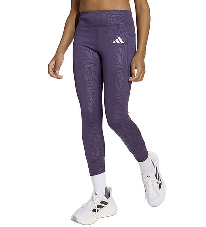 adidas Performance Leggings - JG OPT - Aurplu/White