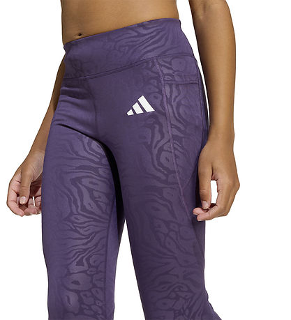 adidas Performance Leggings - JG OPT - Aurplu/White