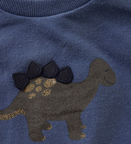 Minymo Sweatshirt - Vintage Indigo m. Dino