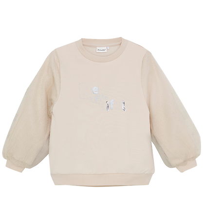 Minymo Sweatshirt - Rookgrijs m. Zilver/Tule