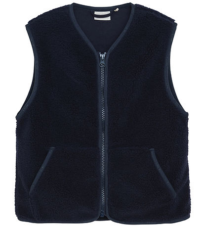 Minymo Fleece Vest - Teddy - Parisian Night