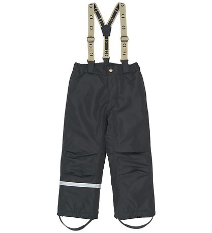Mikk-Line Ski Pants w. Suspenders - Recycled - Black