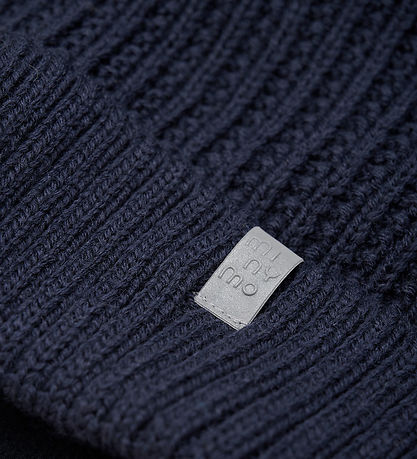 Minymo Beanie - Parisian Night w. Pom-Pom
