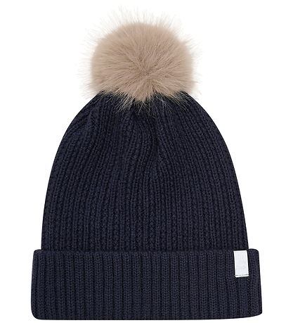 Minymo Beanie - Parisian Night w. Pom-Pom
