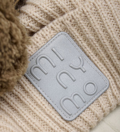 Minymo Beanie - Caribou w. Pom-Pom