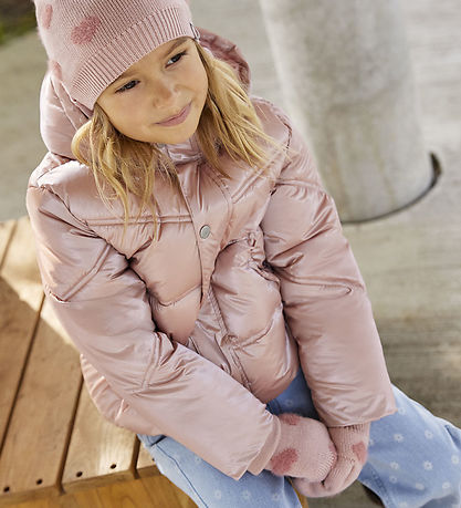 Moufles Minymo - Tricoté - av. Soft Teddy - Misty Rose