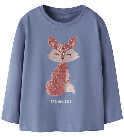 Name It Blouse - NmfVeen - Blue Ice/Foxy