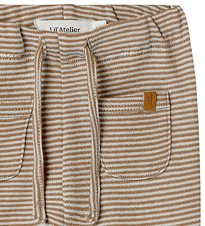Lil Atelier 바지 - NbmOhio - Turtledove/Sepia Tint