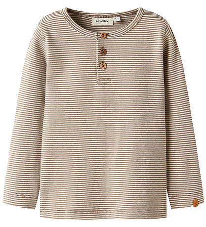 Lil' Atelier Blouse - NmmOhio - Slim - Turtledove/Sepia Tint