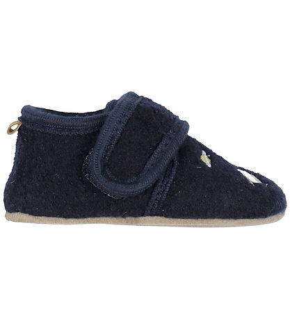 Melton Slippers - Wool - Marine