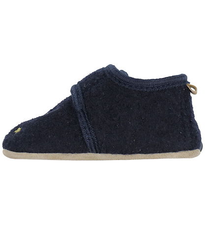 Melton Slippers - Wool - Marine