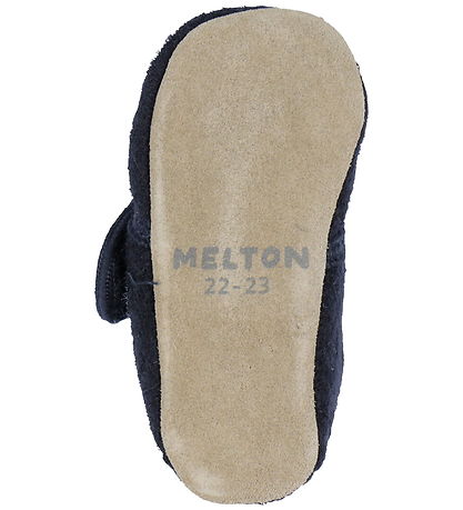 Melton Slippers - Wool - Marine