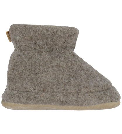 Melton Slippers - Wool - Denver Melange