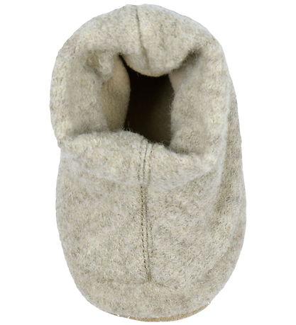 Melton Pantoffels - Beige Melange