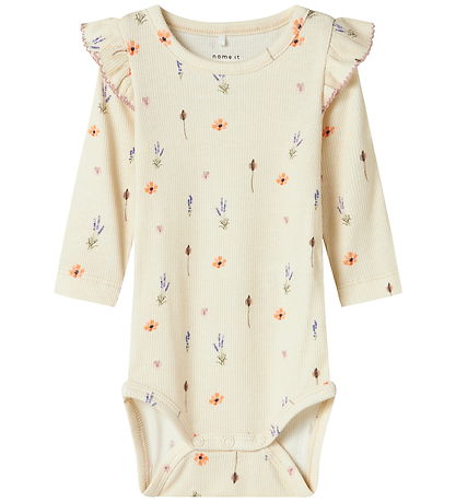 Name It Bodysuit l/s - NbfOhio - Peyote Melange