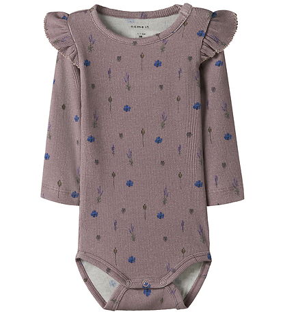 Name It Romper l/s - NbfOhio - Paddenstoel