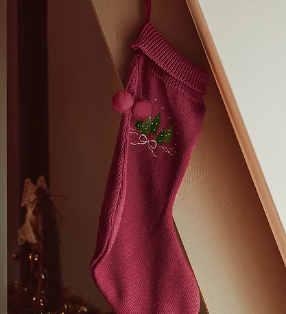That's Mine Christmas Stocking - Knitted - Noos - Carly - Rhubar