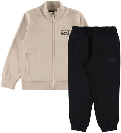 EA7 Sweatset - Beige/Zwart