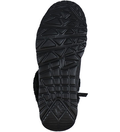Skechers Boots - Uno Lite Cozy Leopard - Black