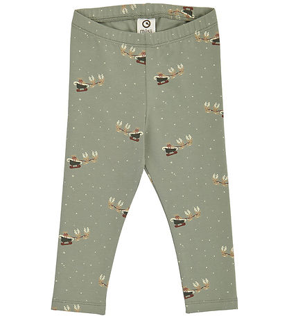 Müsli Leggings - Weihnachten - Shadow/Deep Green/Spülung Cream