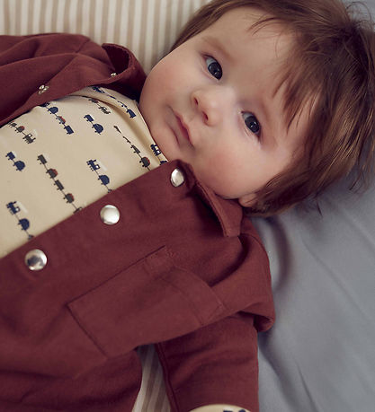 Müsli Bodysuit l/s - Train - Oak/Root/Deep Green