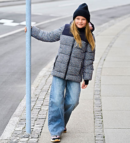 Color Kids Down Jacket - Quilt - Phantom