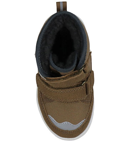Color Kids Boots - w. Velcro - Nuthatch