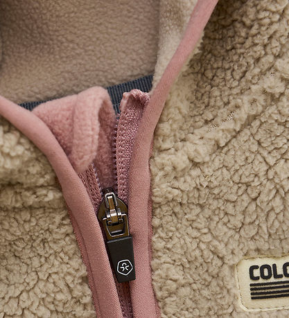Color Kids Fleece Jacket - Baby Teddy - Woodrose