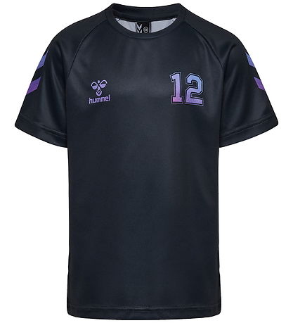 Hummel T-skjorte - hmlSHIMMER - Black/Cayenne